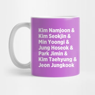 BTS Names - Roll Call, Army! Mug